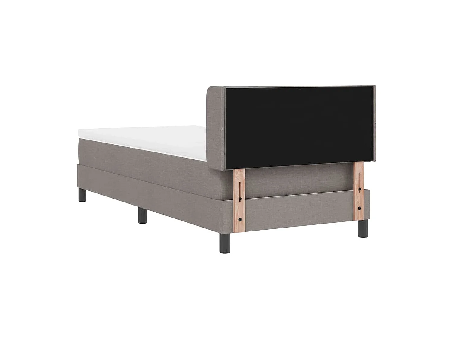 Cama box spring com colchão Cinzento-acastanhado 90 x 190 cm