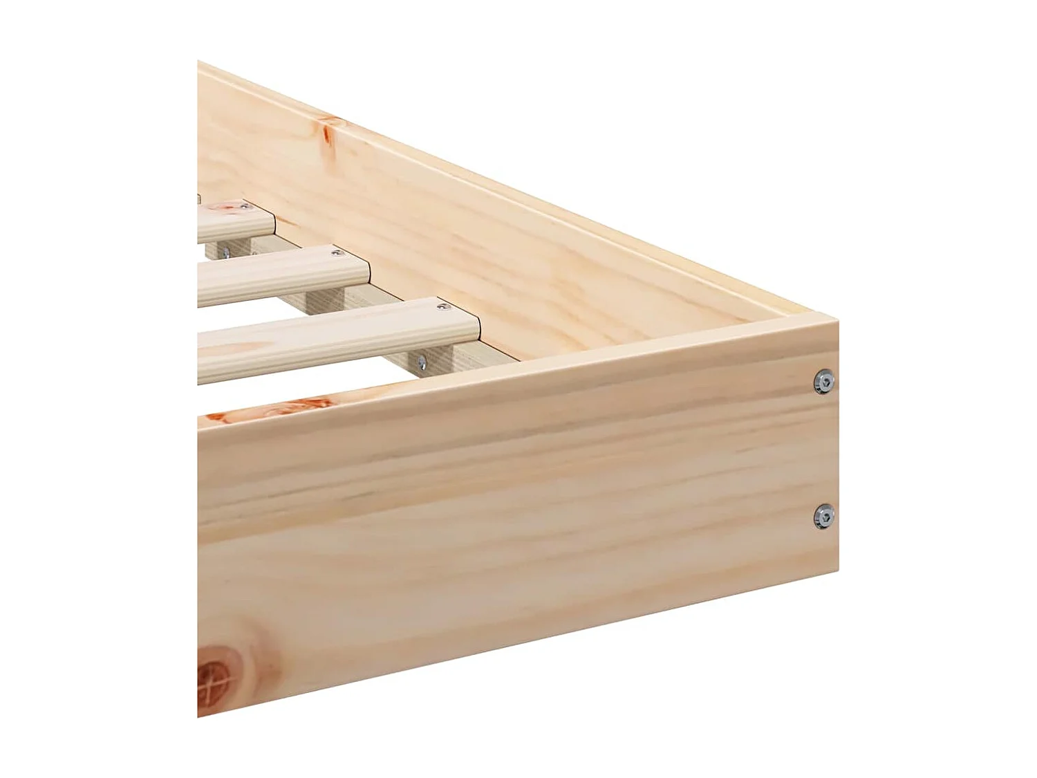 Estructura de cama Marrón 90 x 200 cm Madera maciza de pino