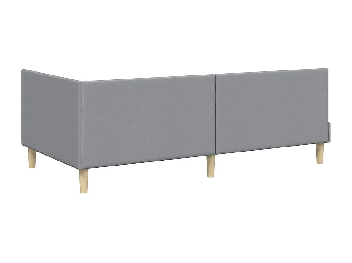 Estructura de cama en esquina Otro Gris claro 100 x 200 cm