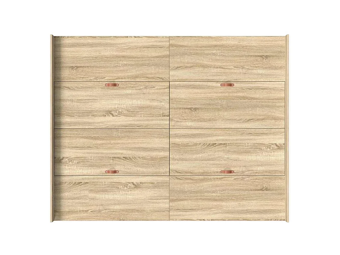 Cadre de lit avec rangement Chêne sonoma 135 x 190 cm