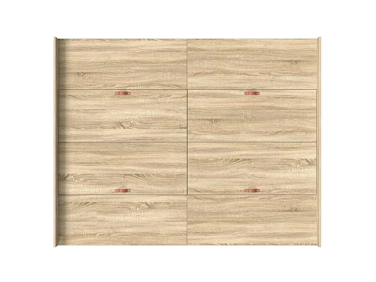 Cadre de lit avec rangement Chêne sonoma 135 x 190 cm