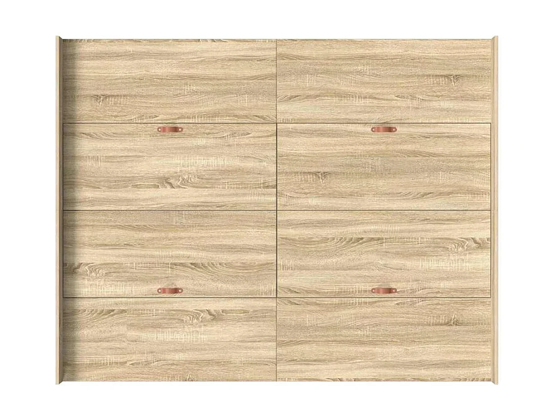 Cadre de lit avec rangement Chêne sonoma 135 x 190 cm