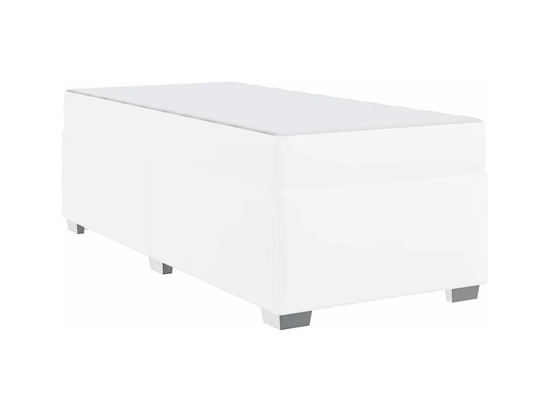 Cadre de lit Blanc 90 x 200 cm Faux cuir