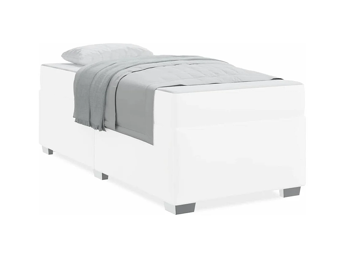 Cadre de lit Blanc 90 x 200 cm Faux cuir