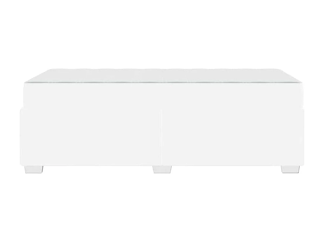 Cadre de lit Blanc 90 x 200 cm Faux cuir