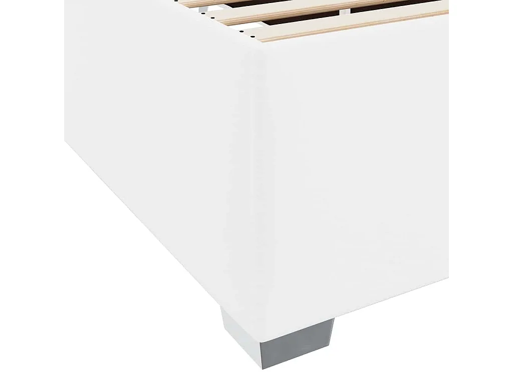 Cadre de lit Blanc 90 x 200 cm Faux cuir