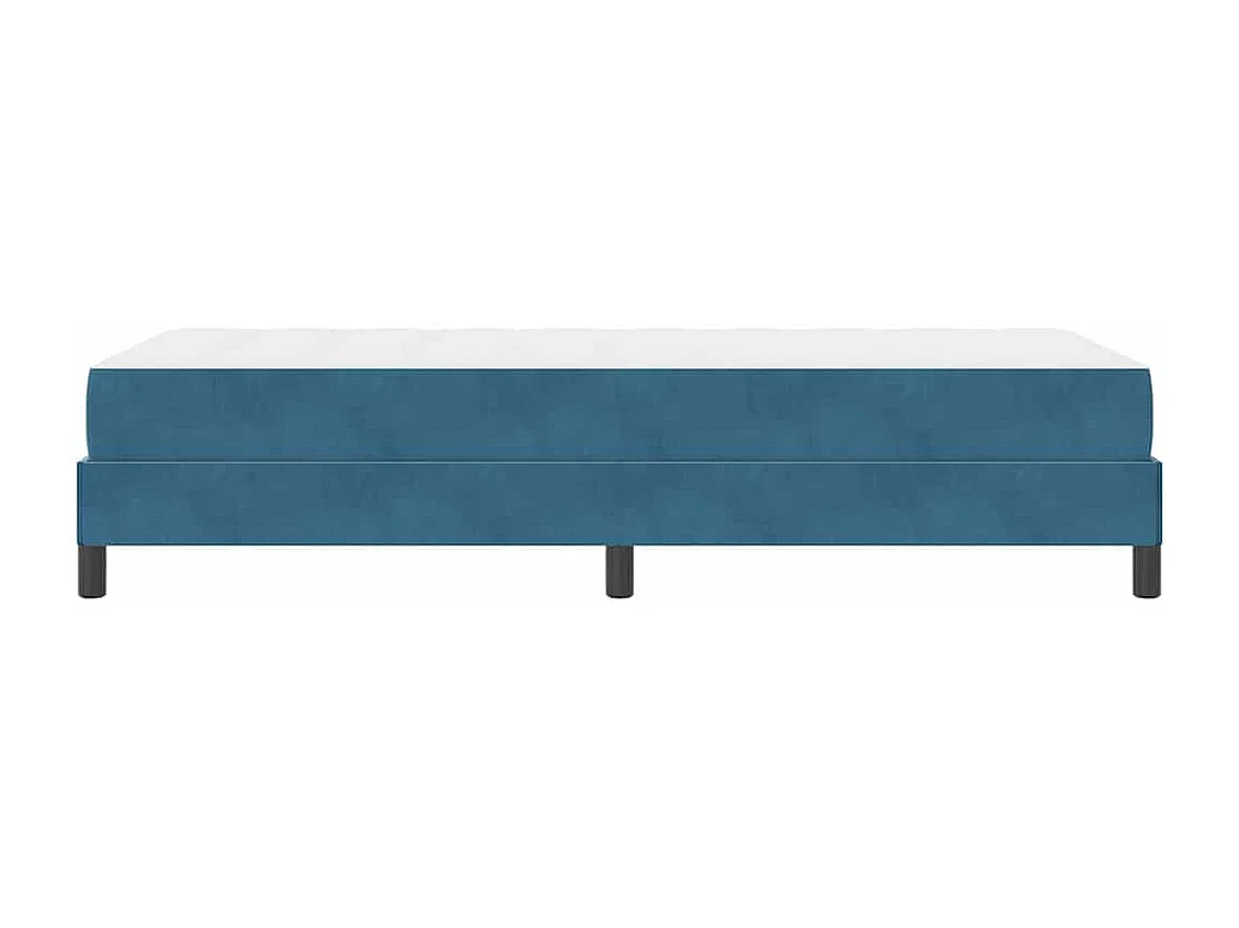 Cama box spring con colchón Azul Oscuro 90 x 200 cm Terciopelo