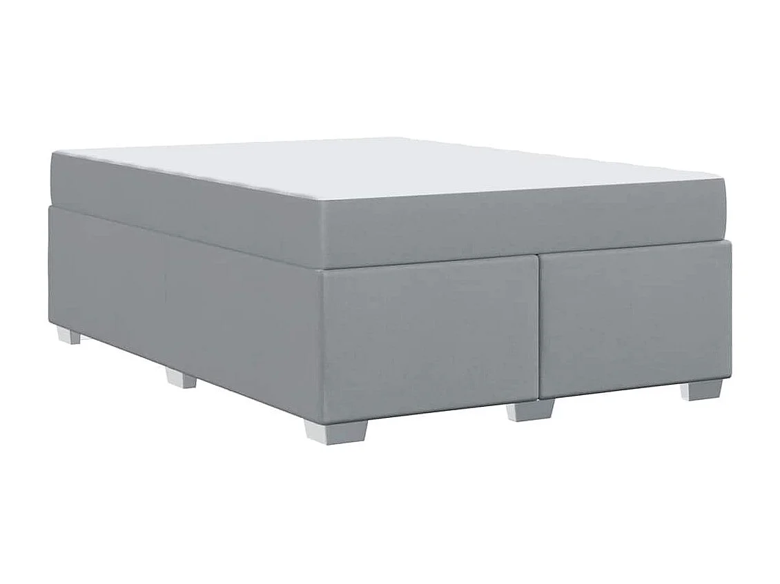 Cadre de lit Gris clair 160 x 200 cm tissu