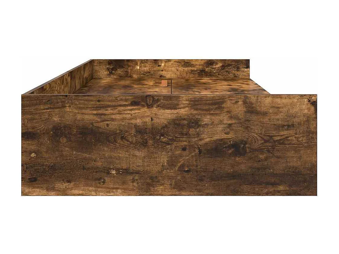 Cadre de lit avec rangement Chêne fumé 80 x 200 cm Bois d'ingénierie