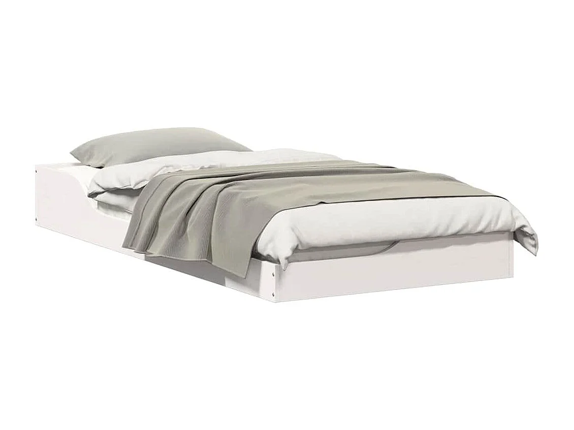 Estructura de cama Blanco 90 x 190 cm Madera maciza de pino