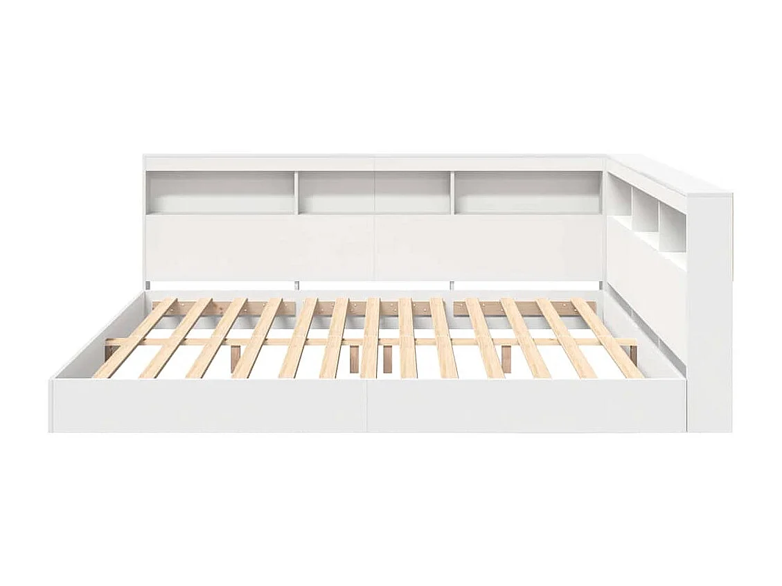 Cama con Estantería 180 x 200 cm Madera contrachapada