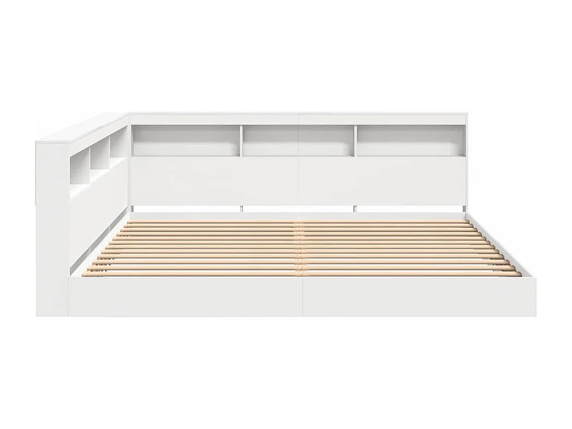 Cama con Estantería 180 x 200 cm Madera contrachapada