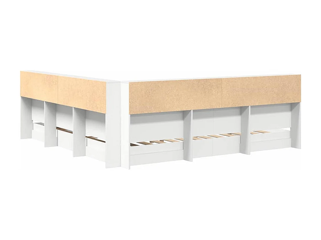 Cama con Estantería 180 x 200 cm Madera contrachapada