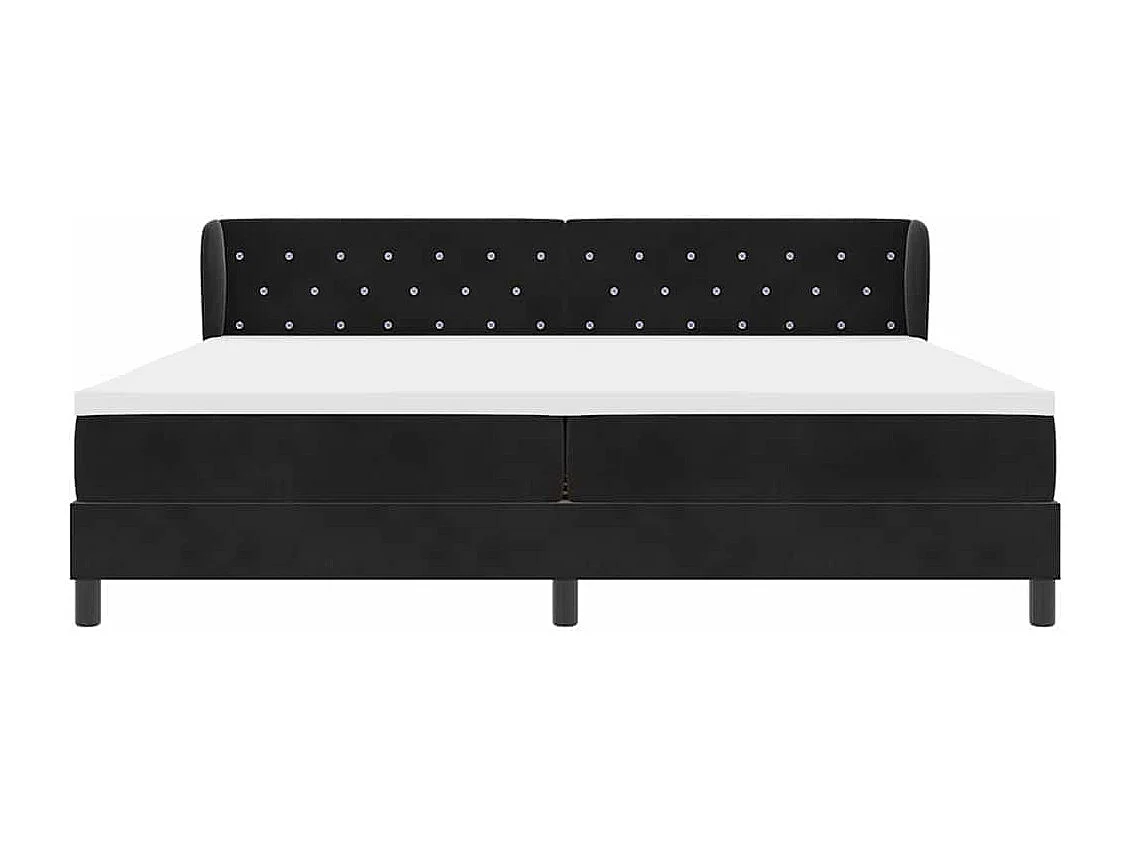 Cama con Somier y Colchón Gris Oscuro 80x200 cm Terciopelo