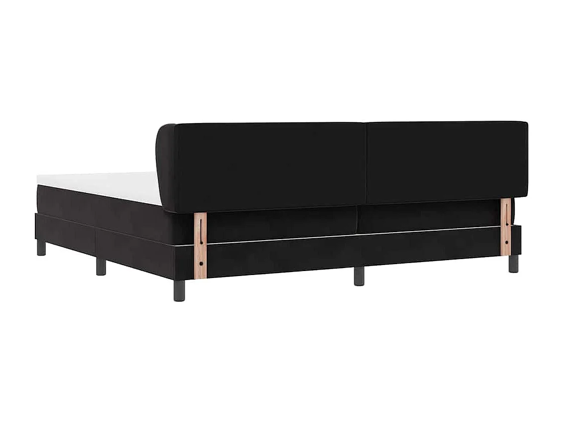 Cama con Somier y Colchón Gris Oscuro 80x200 cm Terciopelo