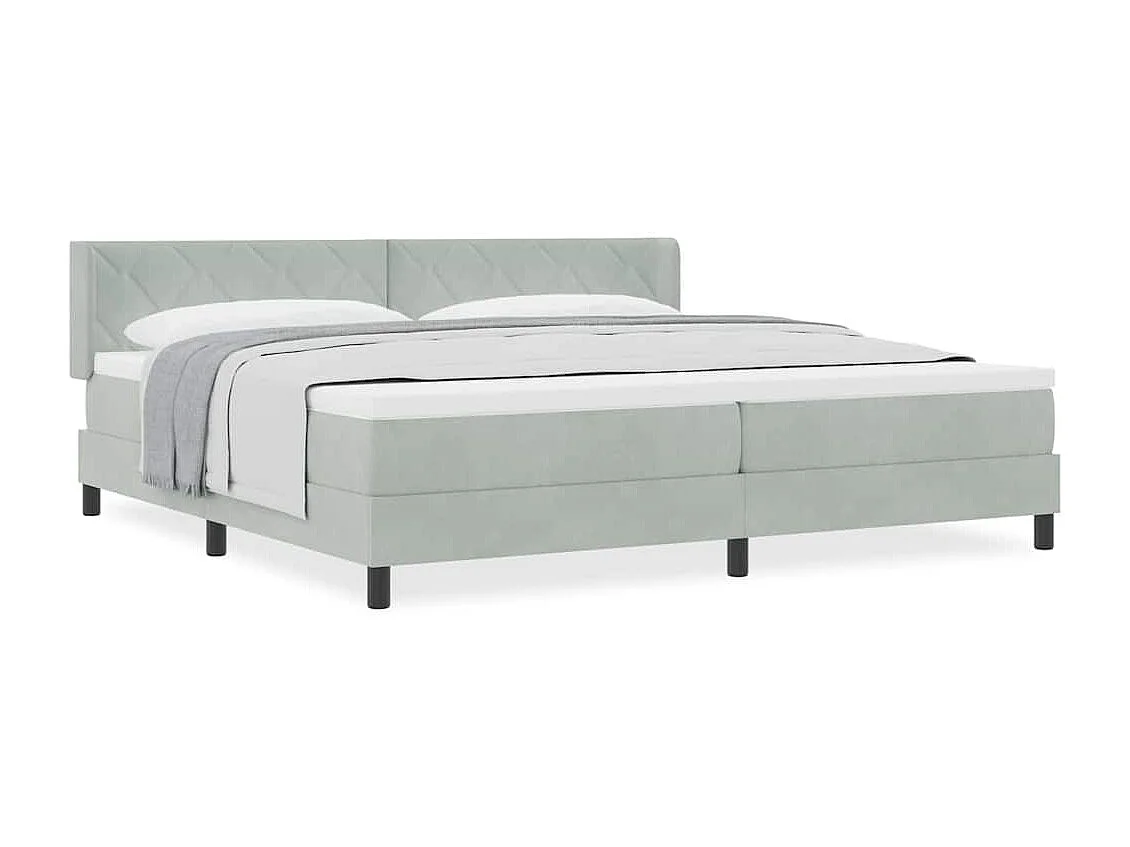 Cama con Somier y Colchón Negra 100x200 cm Terciopelo