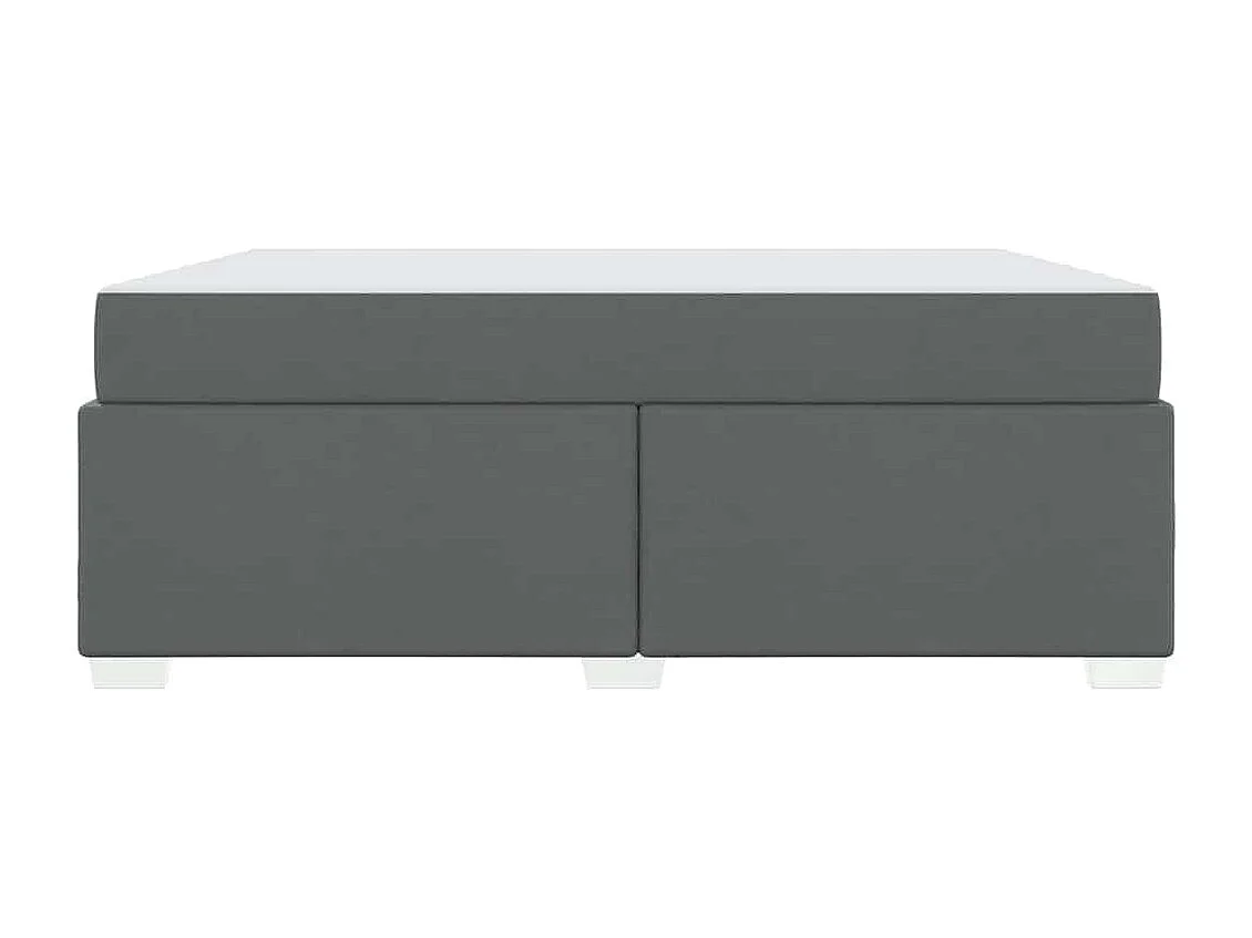 Cadre de lit Gris foncé 180 x 200 cm tissu