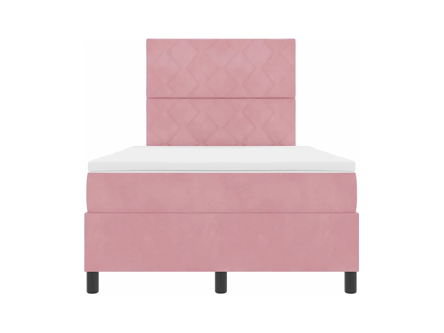 Boxspring bed met matras Roze 120 x 190 cm Fluweel