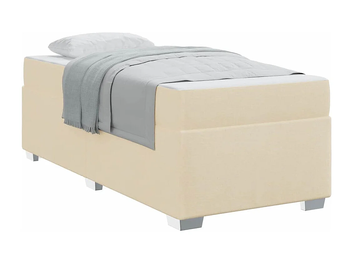 Estrutura da Cama Creme 100 x 200 cm tecido