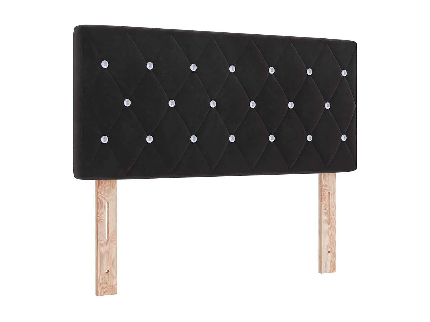 Cama con Somier y Colchón con colchón Negro 120 x 190 cm tela