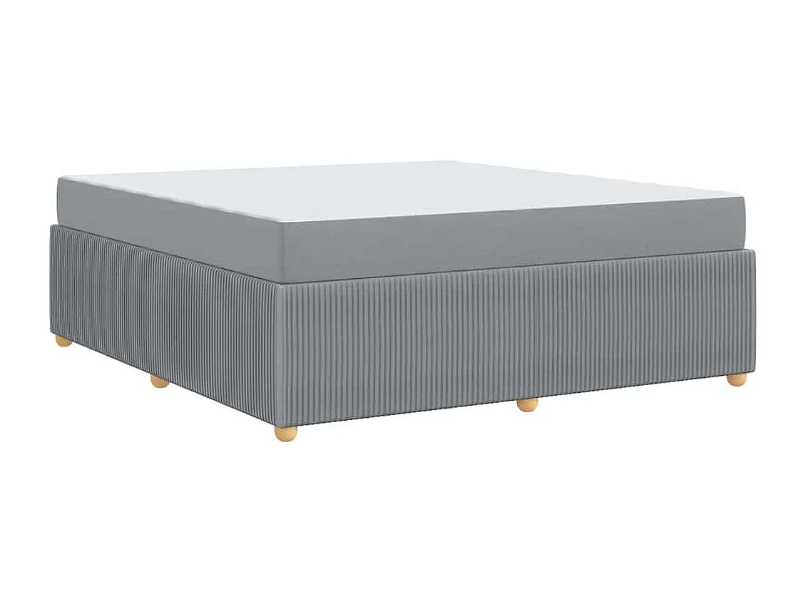 Estrutura de cama com colchão Cinzento-claro 180 x 200 cm