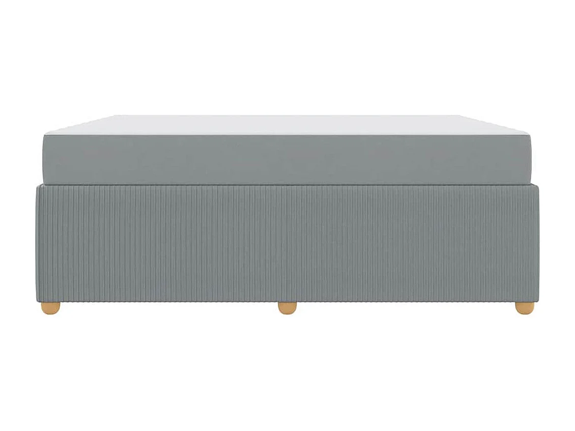 Estrutura de cama com colchão Cinzento-claro 180 x 200 cm