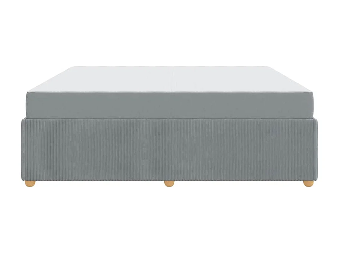 Estrutura de cama com colchão Cinzento-claro 180 x 200 cm