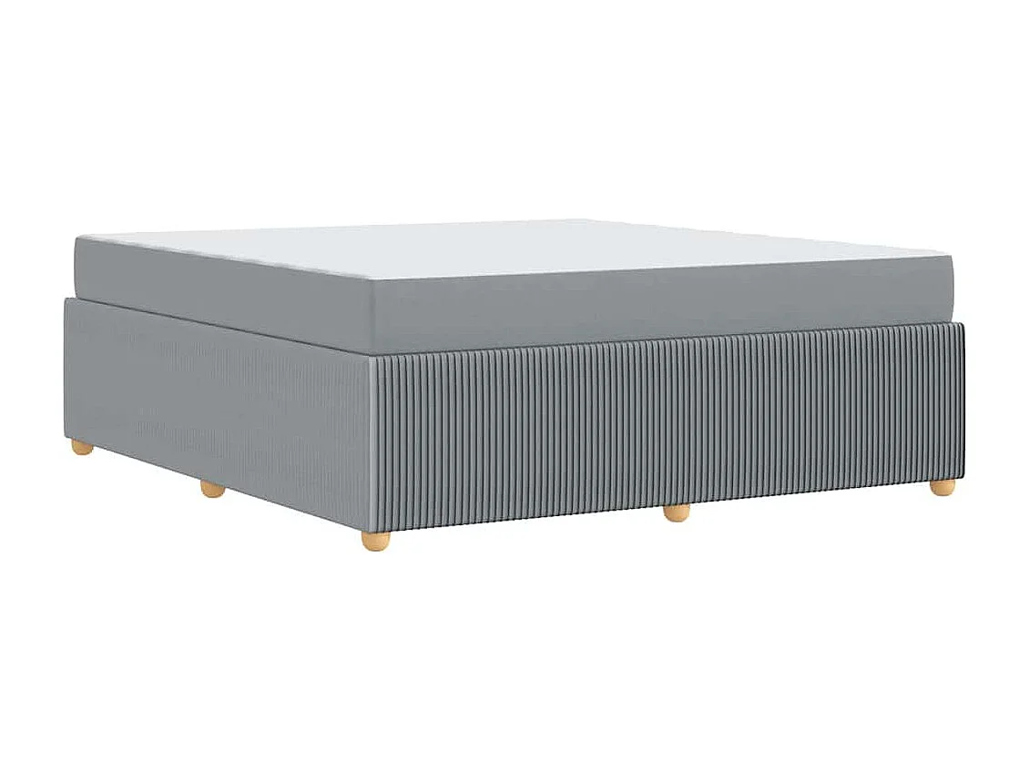 Estrutura de cama com colchão Cinzento-claro 180 x 200 cm