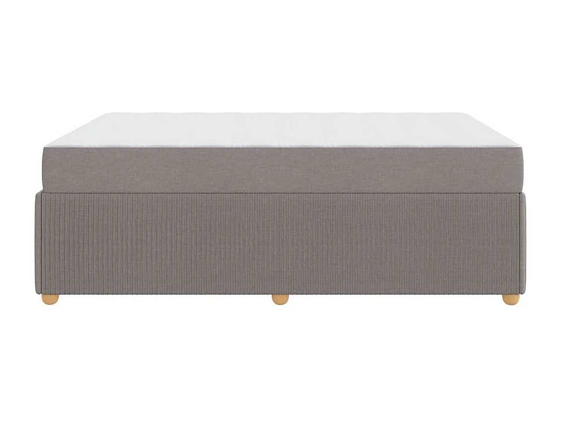 Bedframe met matras met matras Taupe 140 x 200 cm Stof