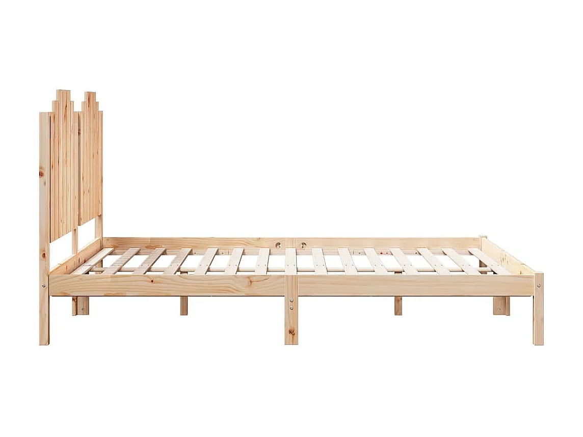 Bedframe extra lang zonder matras massief hout 160x220 cm