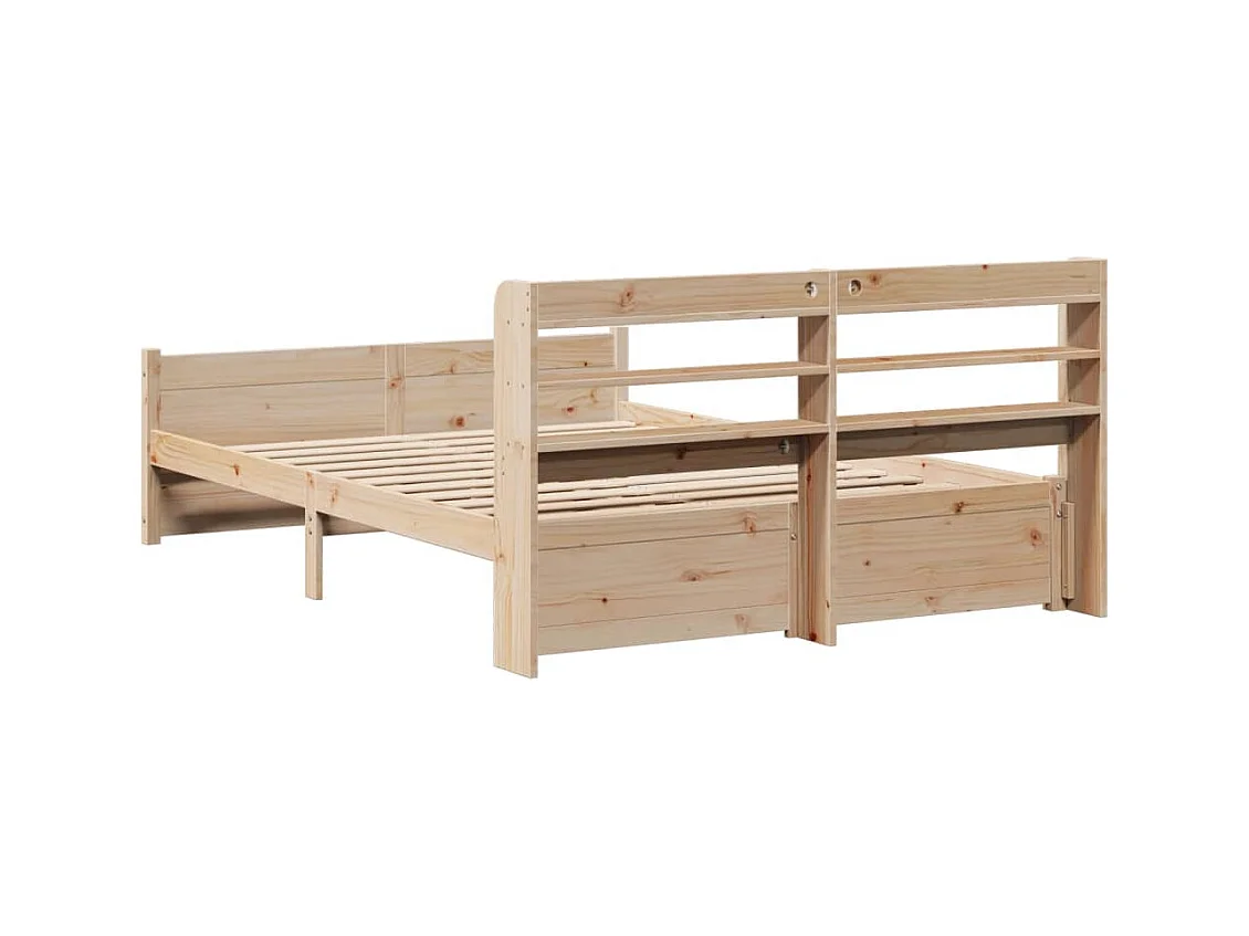 Cadre de lit avec tête de lit sans matelas 160x200 cm