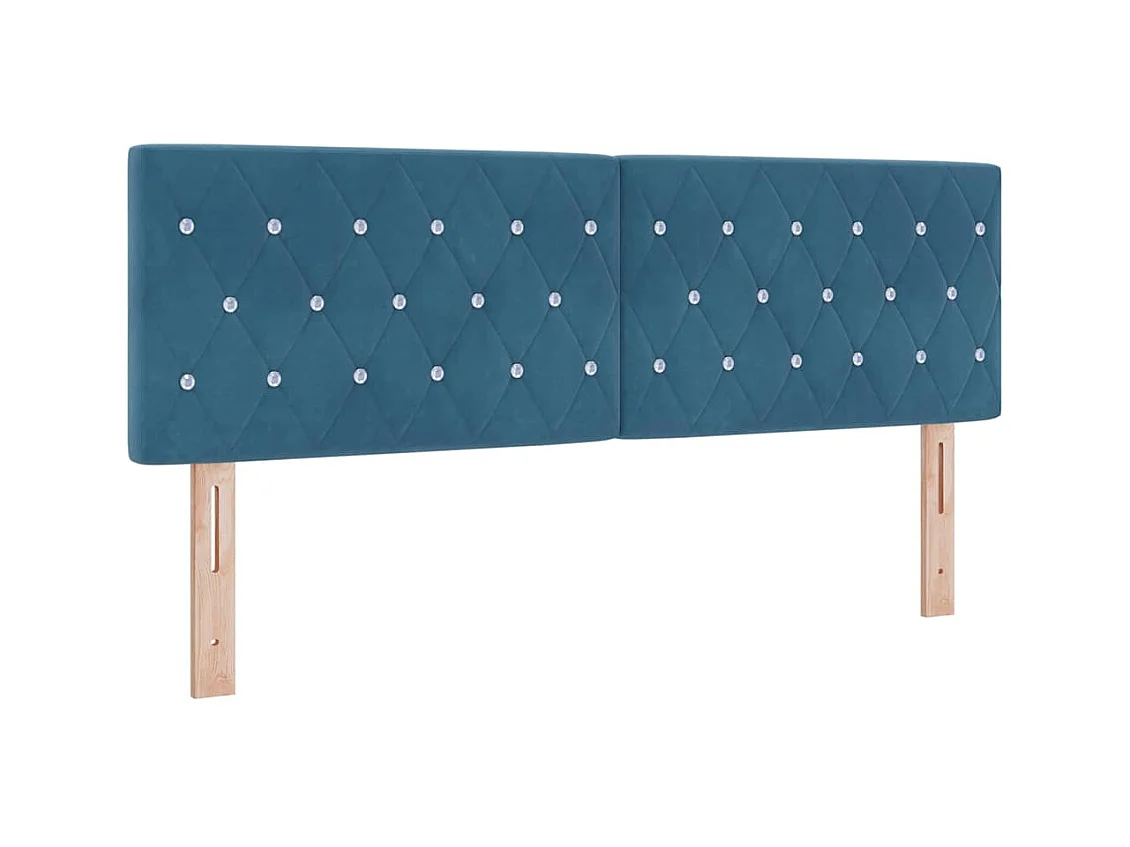 Cadre de lit avec matelas noir 100x200 cm en velours