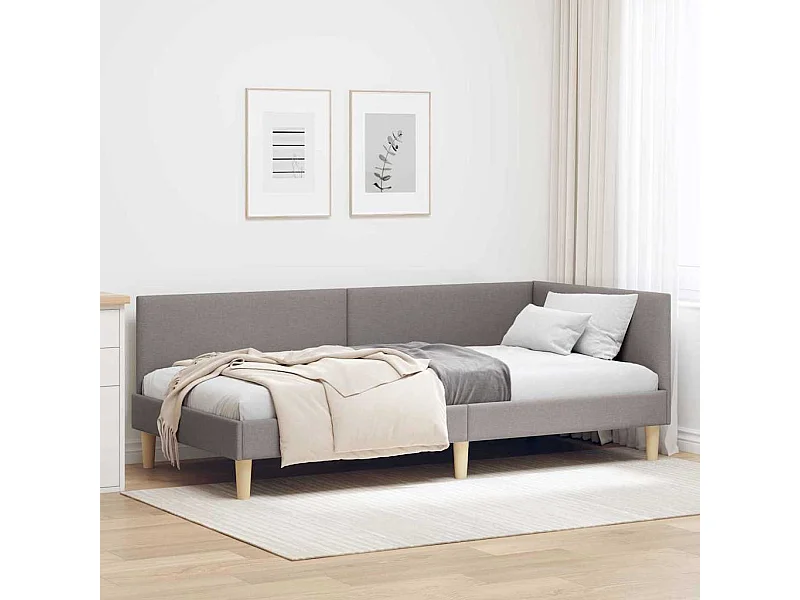 Estructura de cama en esquina Otro Manual Taupé 80 x 200 cm