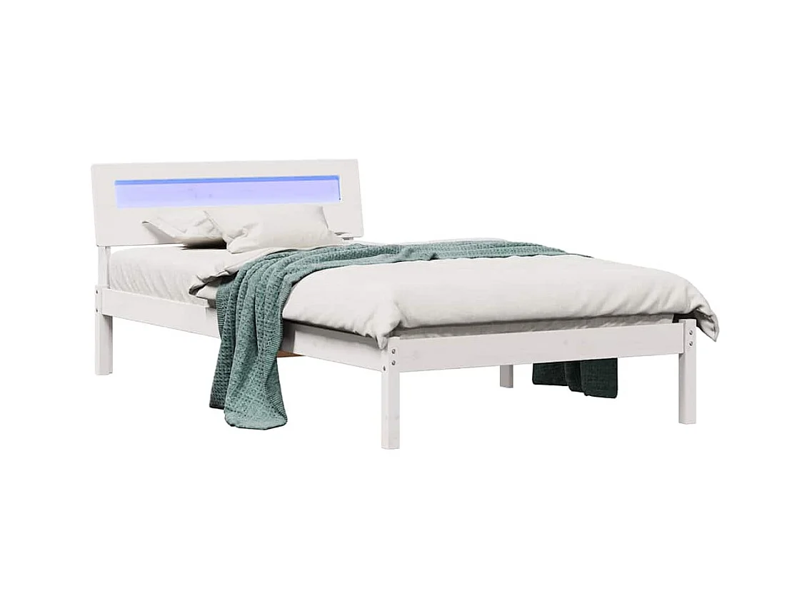 Estructura de cama 75 x 190 cm Madera maciza de pino