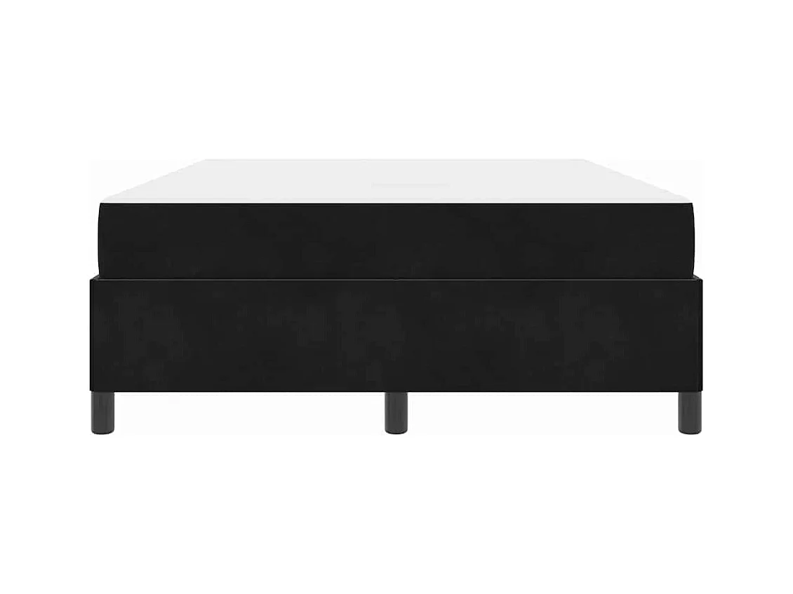 Cadre de lit Noir et blanc et noir 140 x 190 cm Velours
