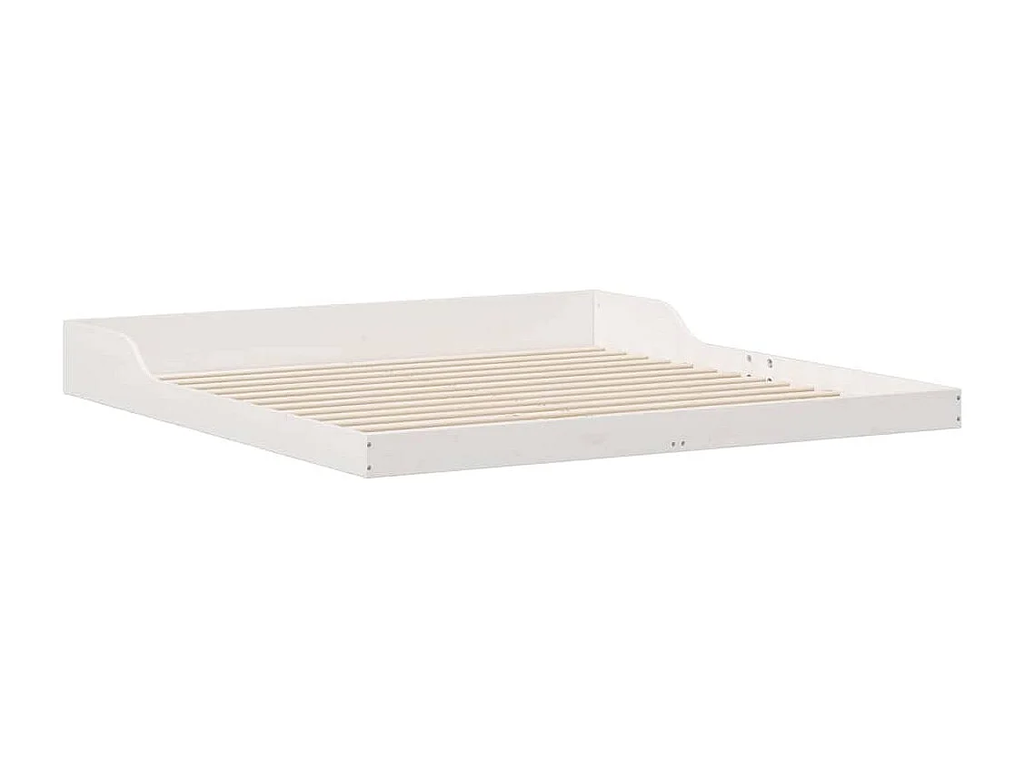 Estructura de cama Blanco 200 x 210 cm Madera maciza de pino