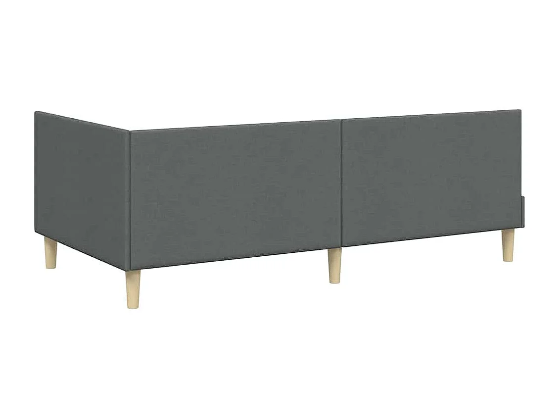 Cadre de lit d'angle Autre Gris foncé 90 x 200 cm