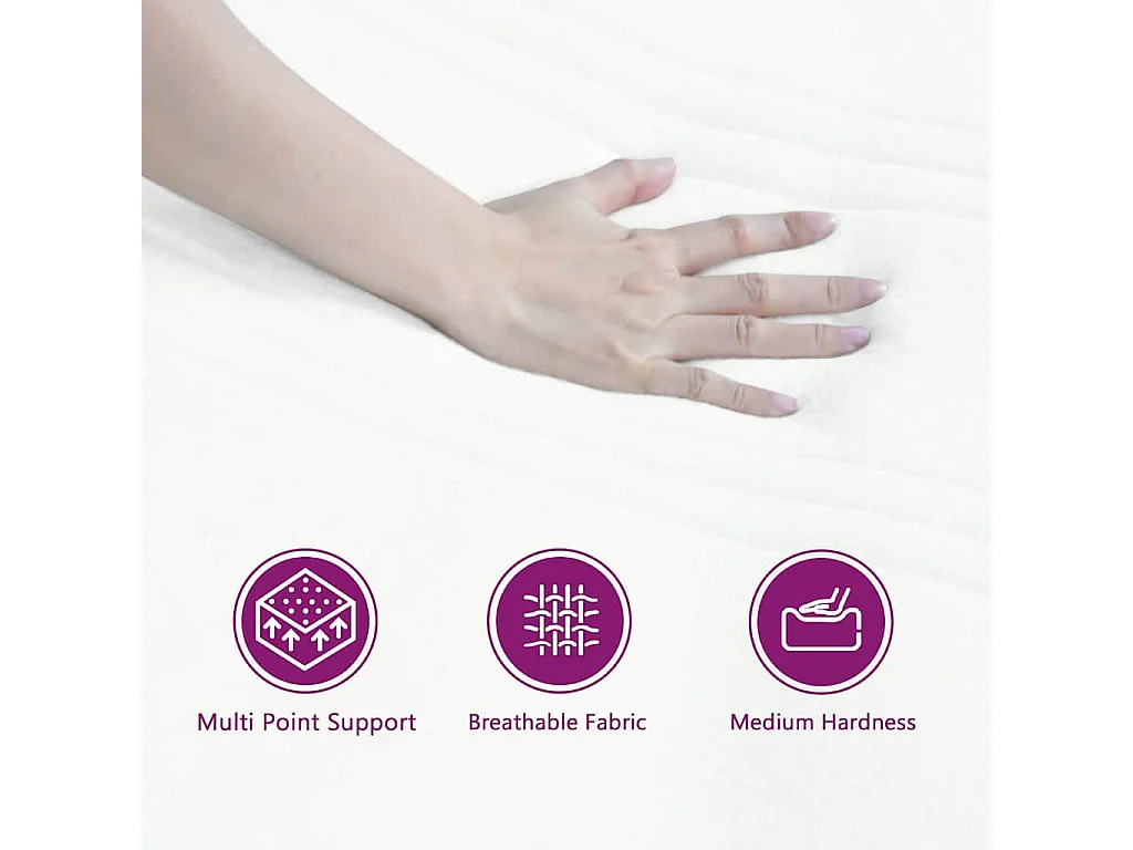 Cadre de lit avec matelas noir 100x200 cm en velours