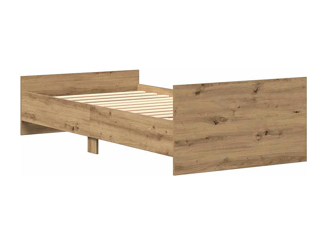 Bedframe zonder matras 75x190 cm spaanplaat ambachtelijk