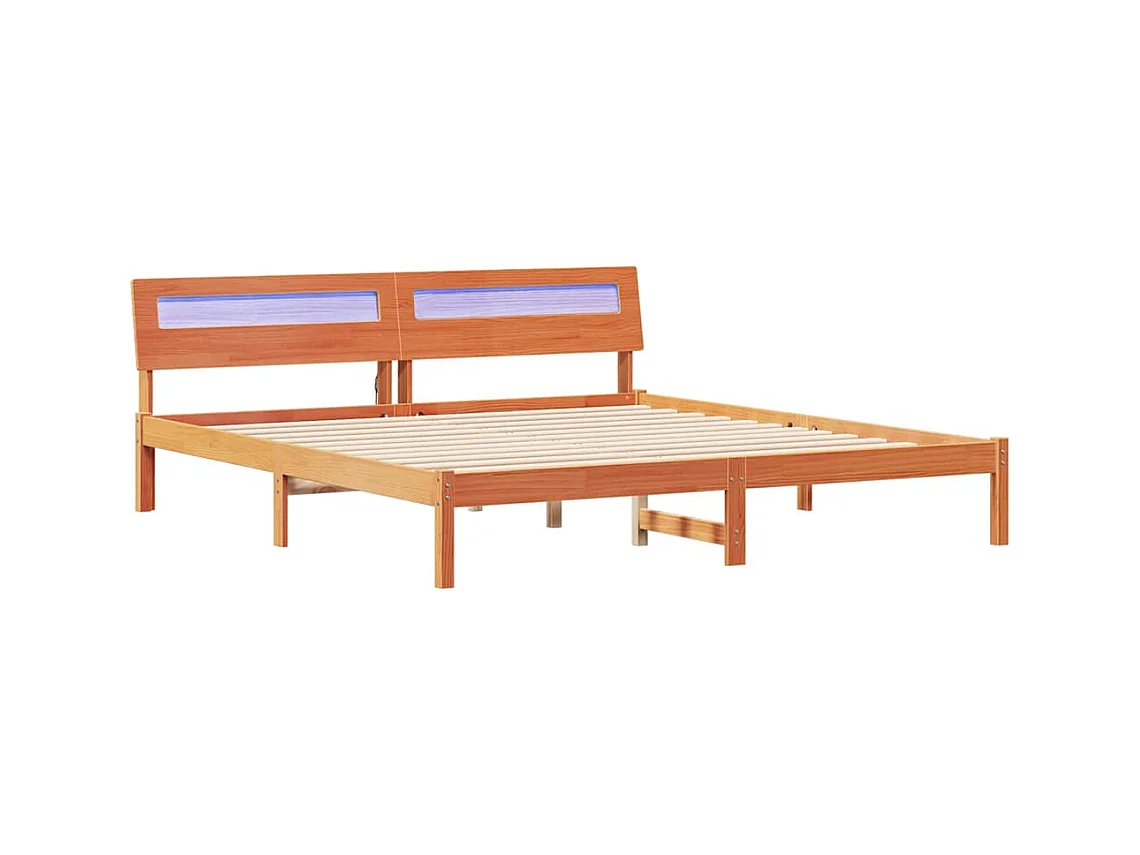 Bedframe Wasbruin 180 x 200 cm Massief grenenhout