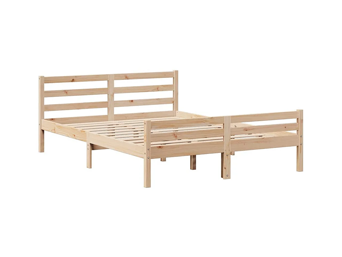 Cadre de lit avec tête de lit sans matelas 160x200 cm