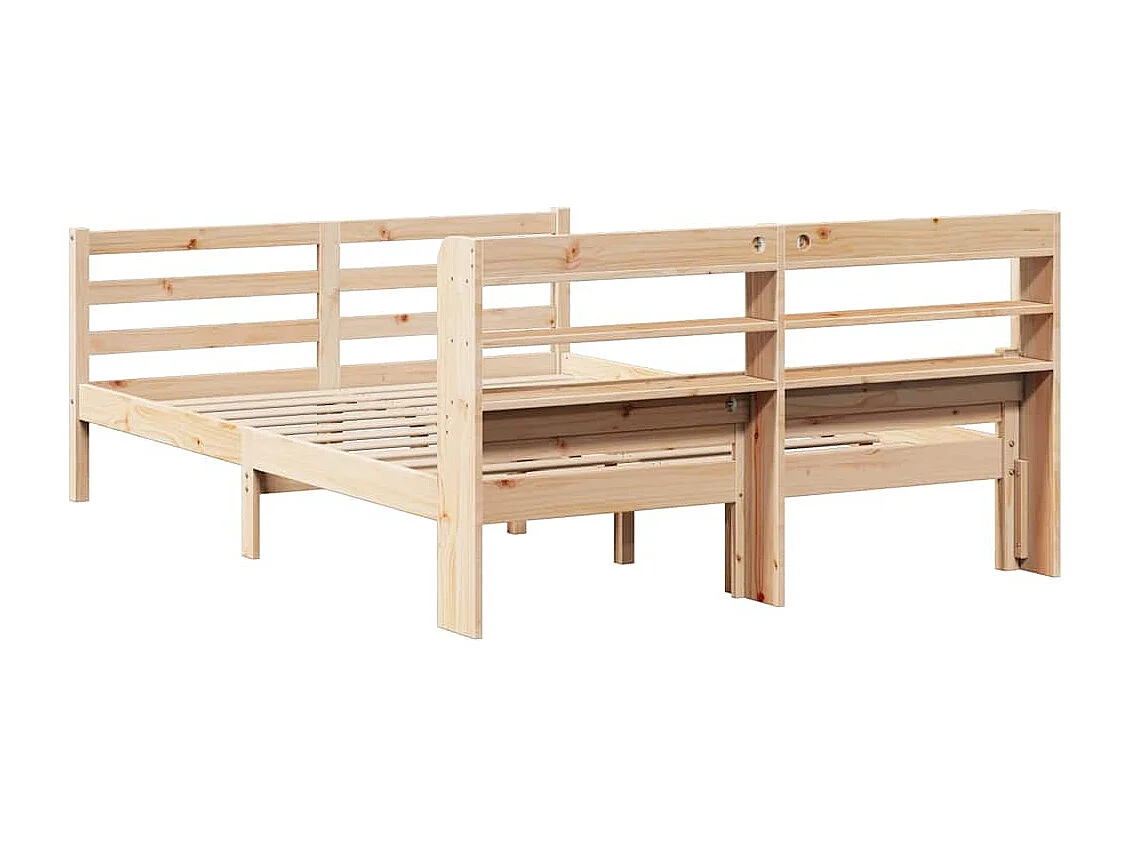 Cadre de lit avec tête de lit sans matelas 160x200 cm