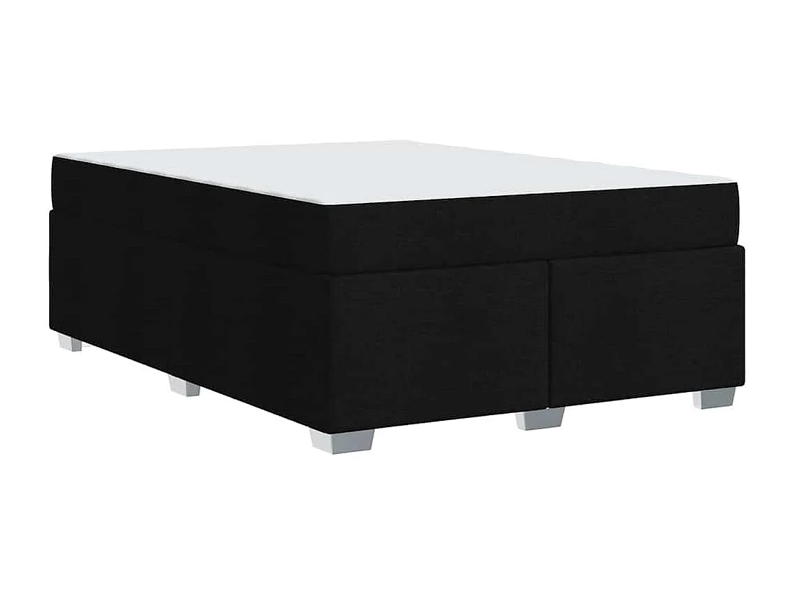 Estructura de cama Negro 160 x 200 cm tela