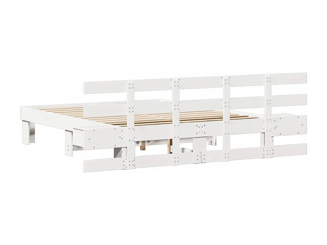 Bedframe met lade Wit 160 x 200 cm