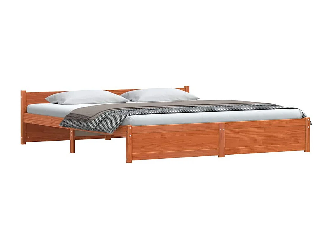 Bedframe Wasbruin 180 x 200 cm Massief grenenhout