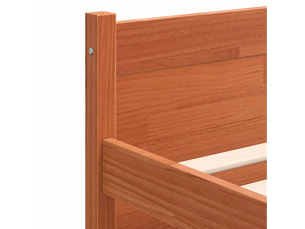 Bedframe Wasbruin 180 x 200 cm Massief grenenhout