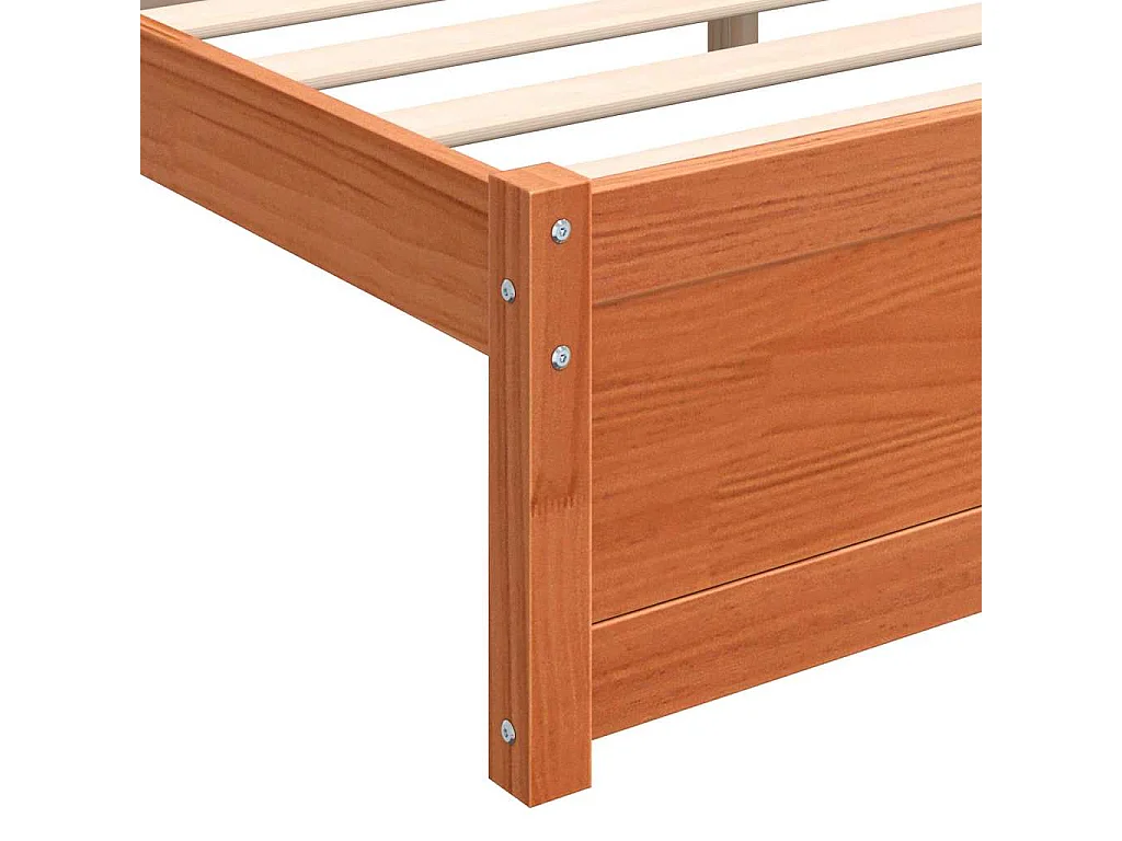 Bedframe Wasbruin 180 x 200 cm Massief grenenhout