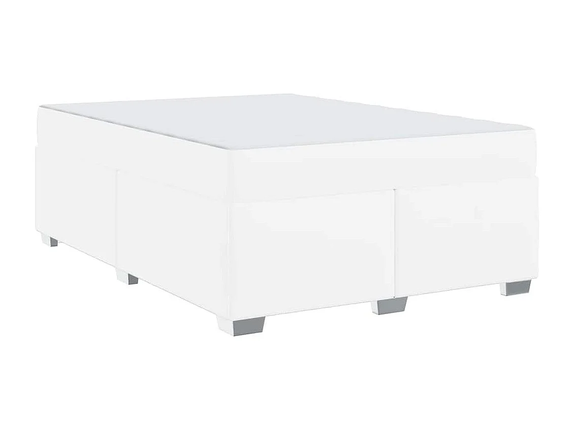 Cadre de lit Blanc 140 x 200 cm Faux cuir