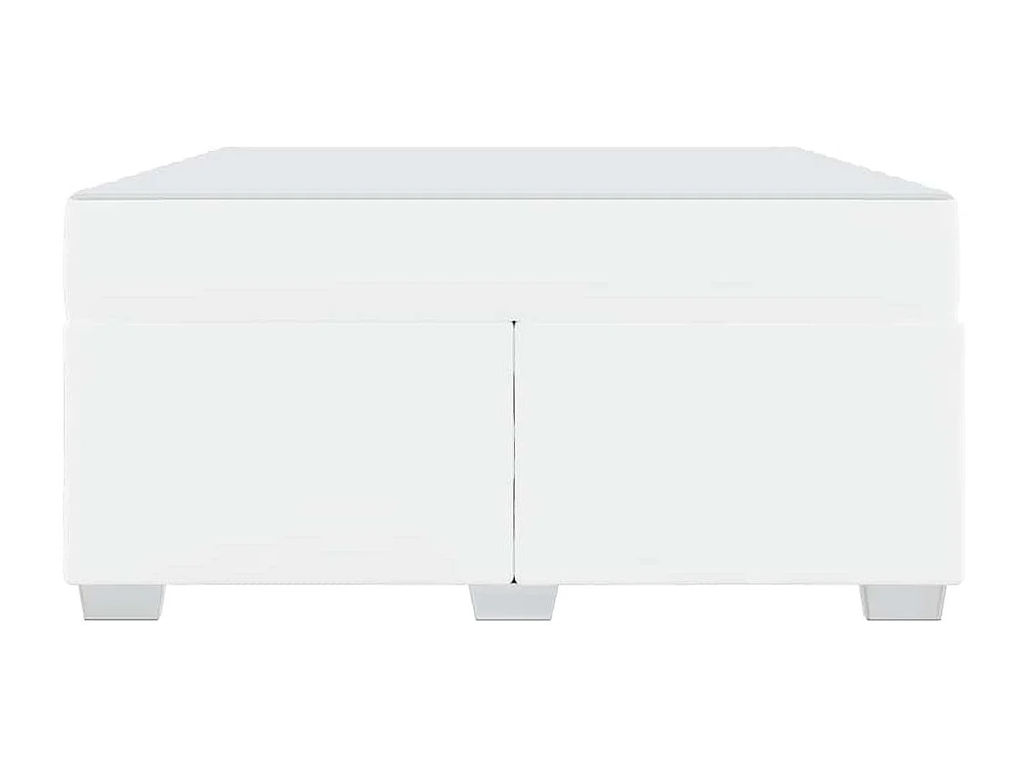 Cadre de lit Blanc 140 x 200 cm Faux cuir