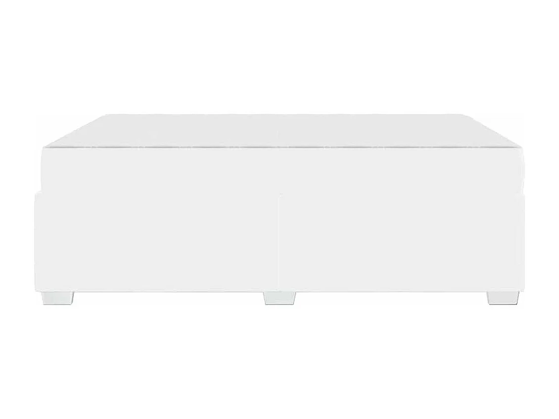 Cadre de lit Blanc 140 x 200 cm Faux cuir